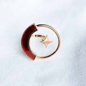 Logo Star Garnet Ring