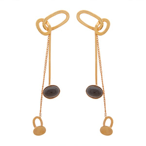 Entwined Fates Drop Earrings with Smoky Quartz by Prix.ti