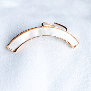 Mother of Pearl Grande Crescent Ring